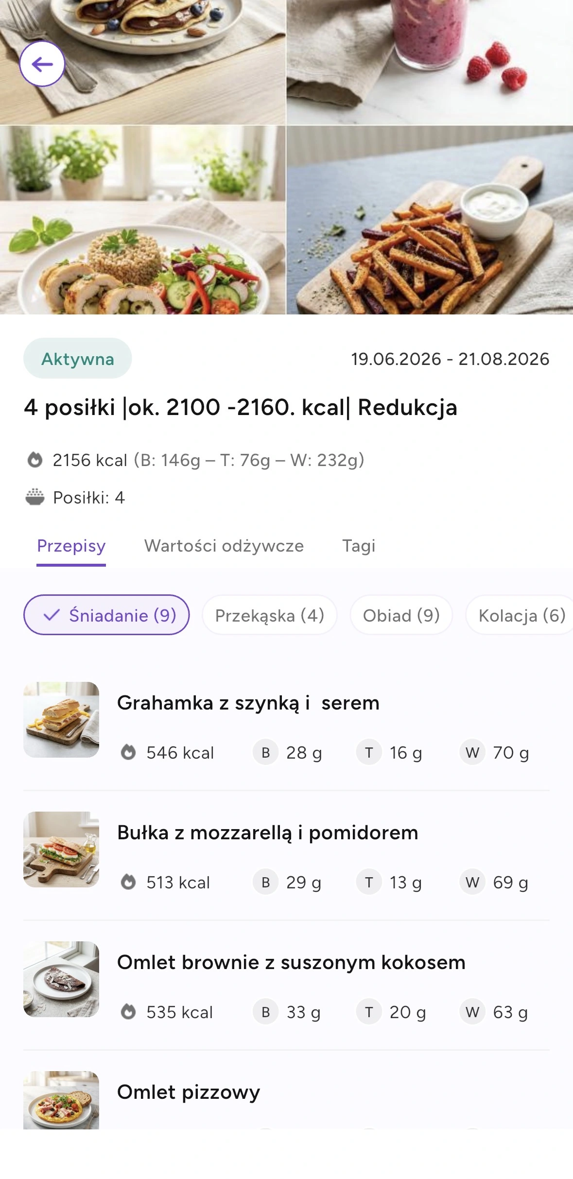 Aplikacja dieta